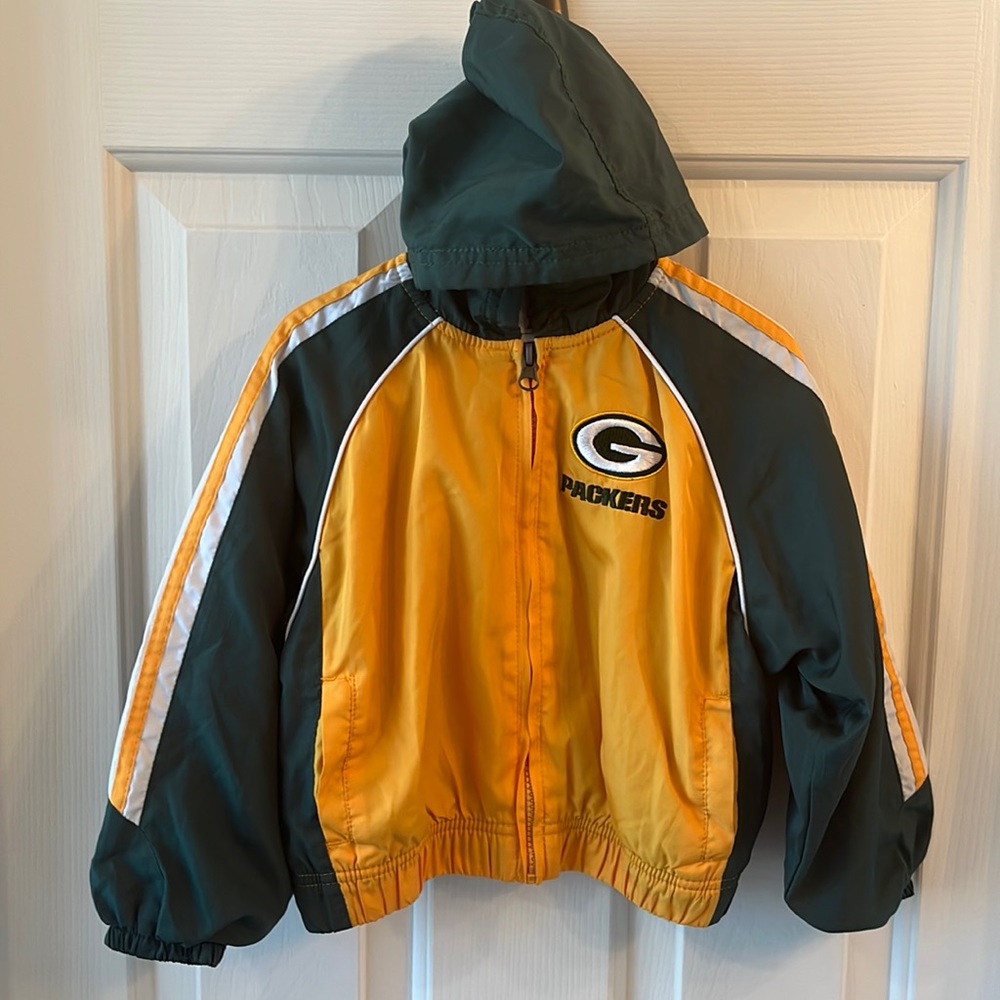 Green Bay Packers Lined Windbreaker Jacket